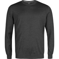 OLYMP Herren Pullover grau Merinowolle unifarben von Olymp