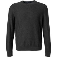 OLYMP Herren Pullover grau Baumwolle unifarben von Olymp