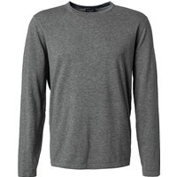 OLYMP Herren Pullover grau Baumwolle unifarben von Olymp