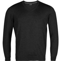 OLYMP Herren Pullover grau Merinowolle unifarben von Olymp