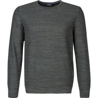 OLYMP Herren Pullover grün Baumwolle unifarben von Olymp