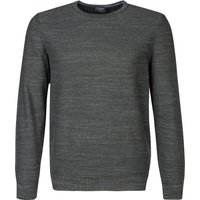 OLYMP Herren Pullover grün Baumwolle unifarben von Olymp