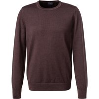 OLYMP Herren Pullover rot Schurwolle unifarben von Olymp