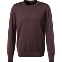 OLYMP Herren Pullover rot Schurwolle unifarben von Olymp