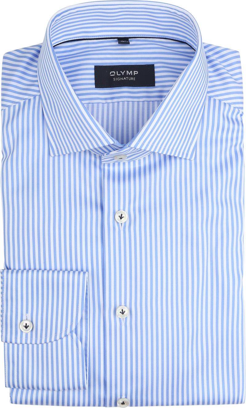 OLYMP Signature Hemd Streifen Hellblau - Größe 41 von Olymp