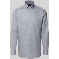OLYMP Super Slim Fit Business-Hemd mit Kentkragen in Graphit, Größe 40 von Olymp