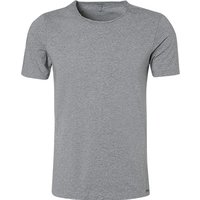 OLYMP Herren T-Shirt grau Baumwolle meliert von Olymp
