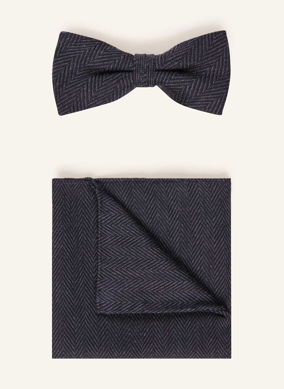 Olymp Set: Fliege Und Einstecktuch blau von Olymp