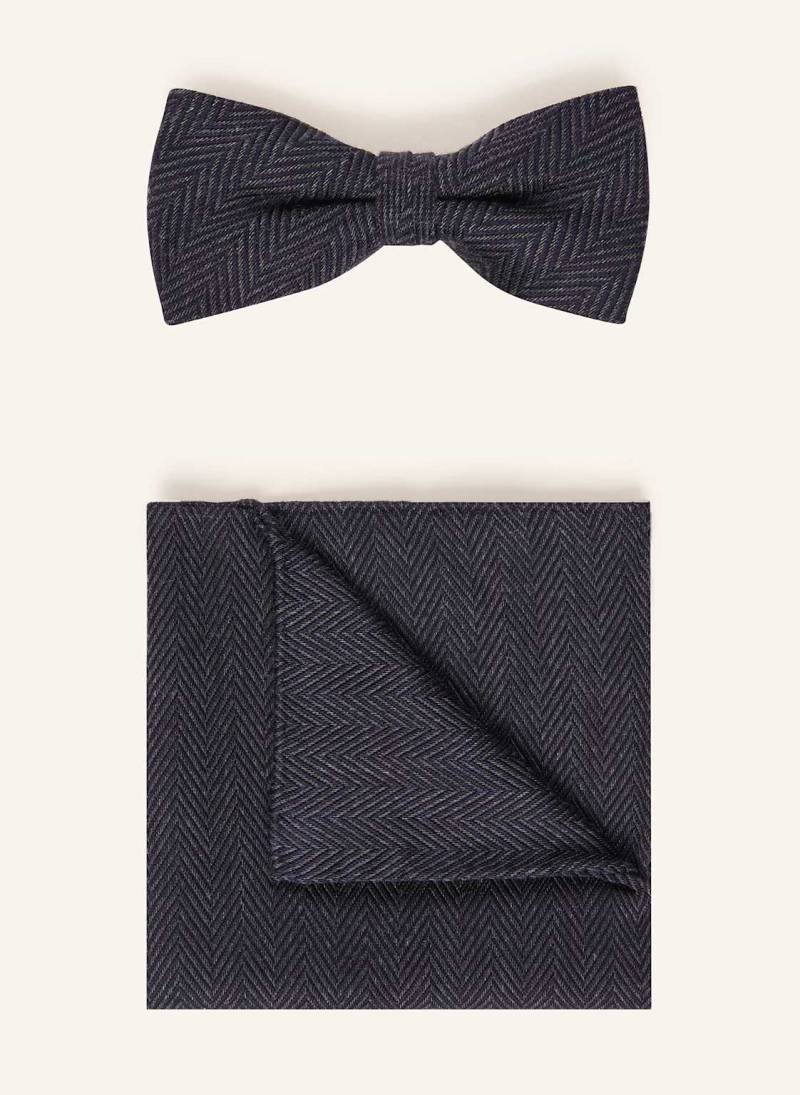 Olymp Set: Fliege Und Einstecktuch blau von Olymp