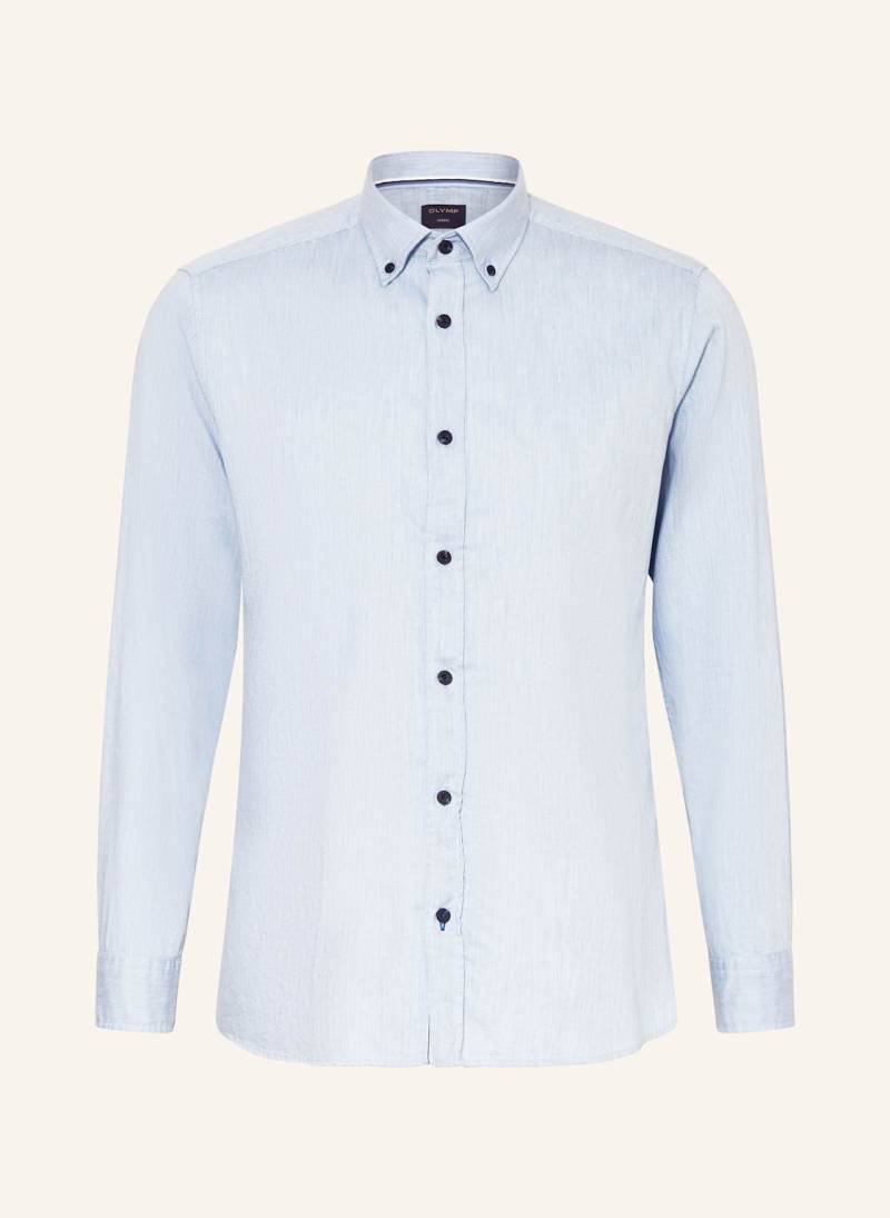 Olymp Hemd Casual Modern Fit blau von Olymp