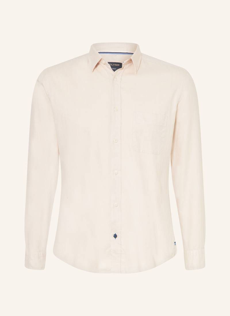 Olymp Hemd Casual Regular Fit beige von Olymp