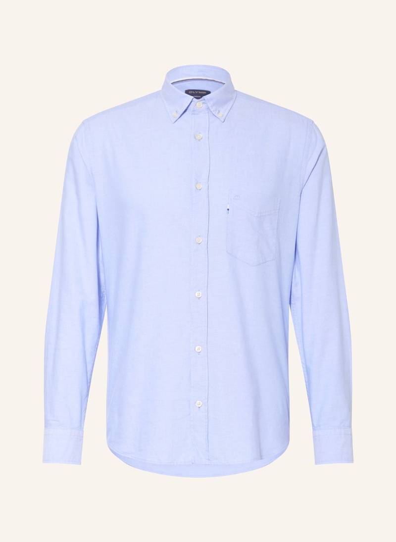 Olymp Hemd Casual Regular Fit blau von Olymp