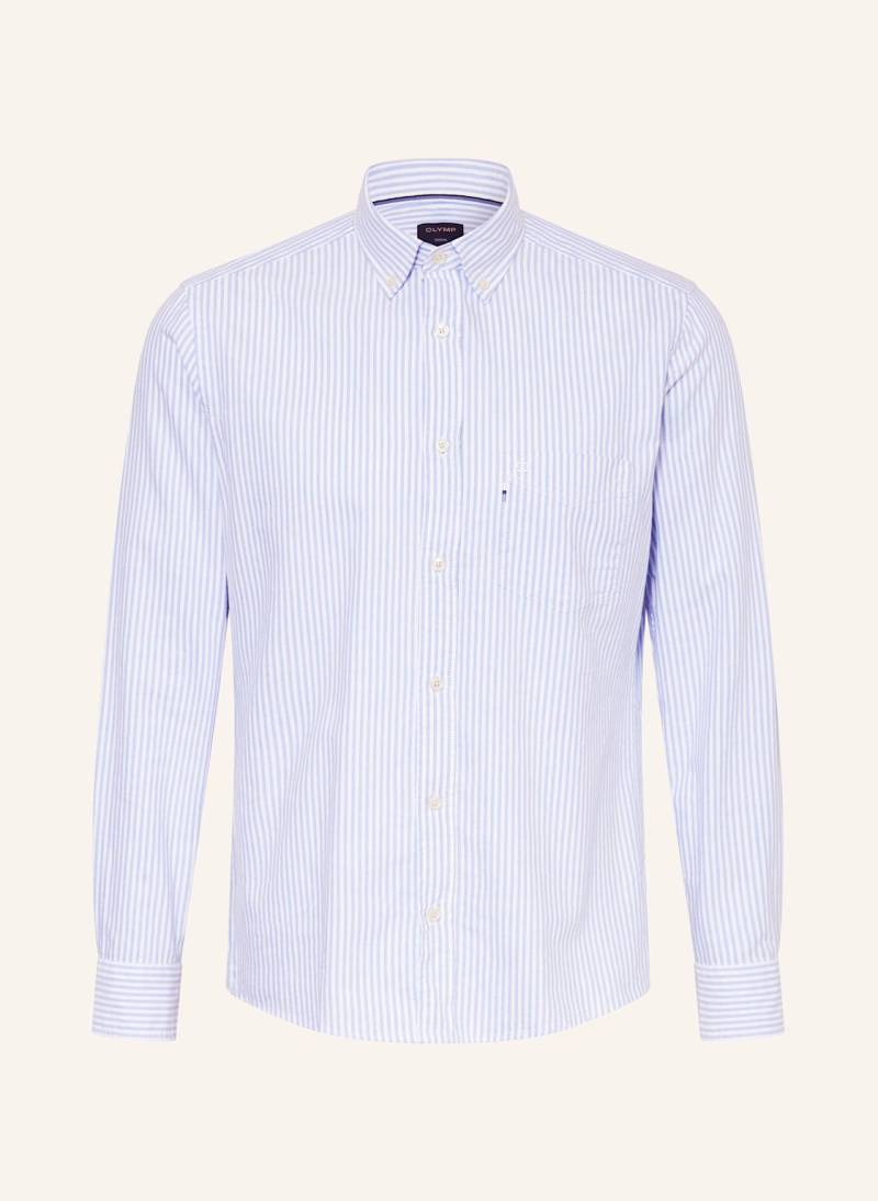 Olymp Hemd Casual Regular Fit blau von Olymp