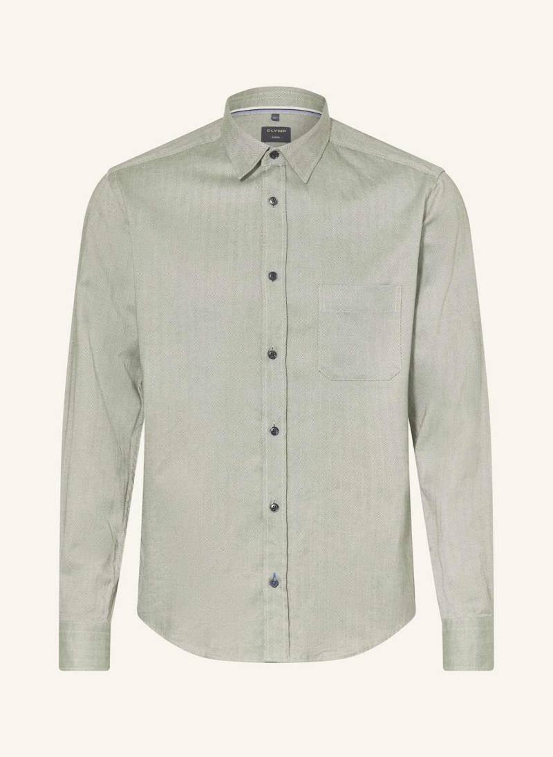 Olymp Hemd Casual Regular Fit gruen von Olymp