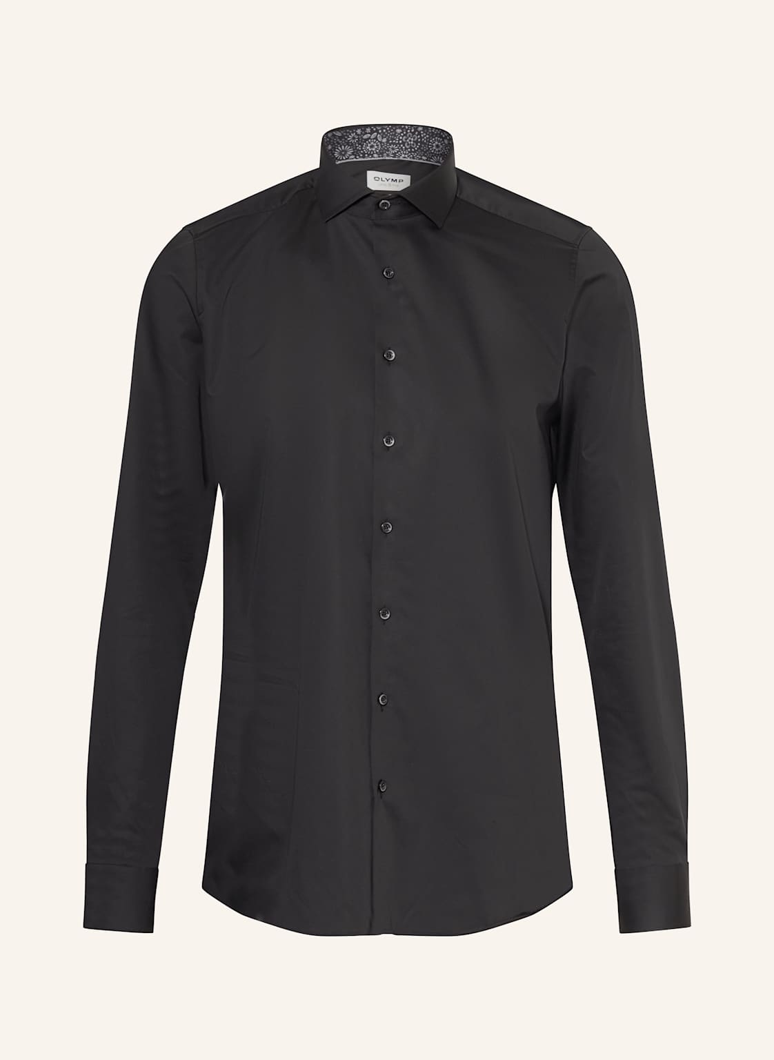 Olymp Hemd Level Five Body Fit Mit Extralangem Arm schwarz von Olymp