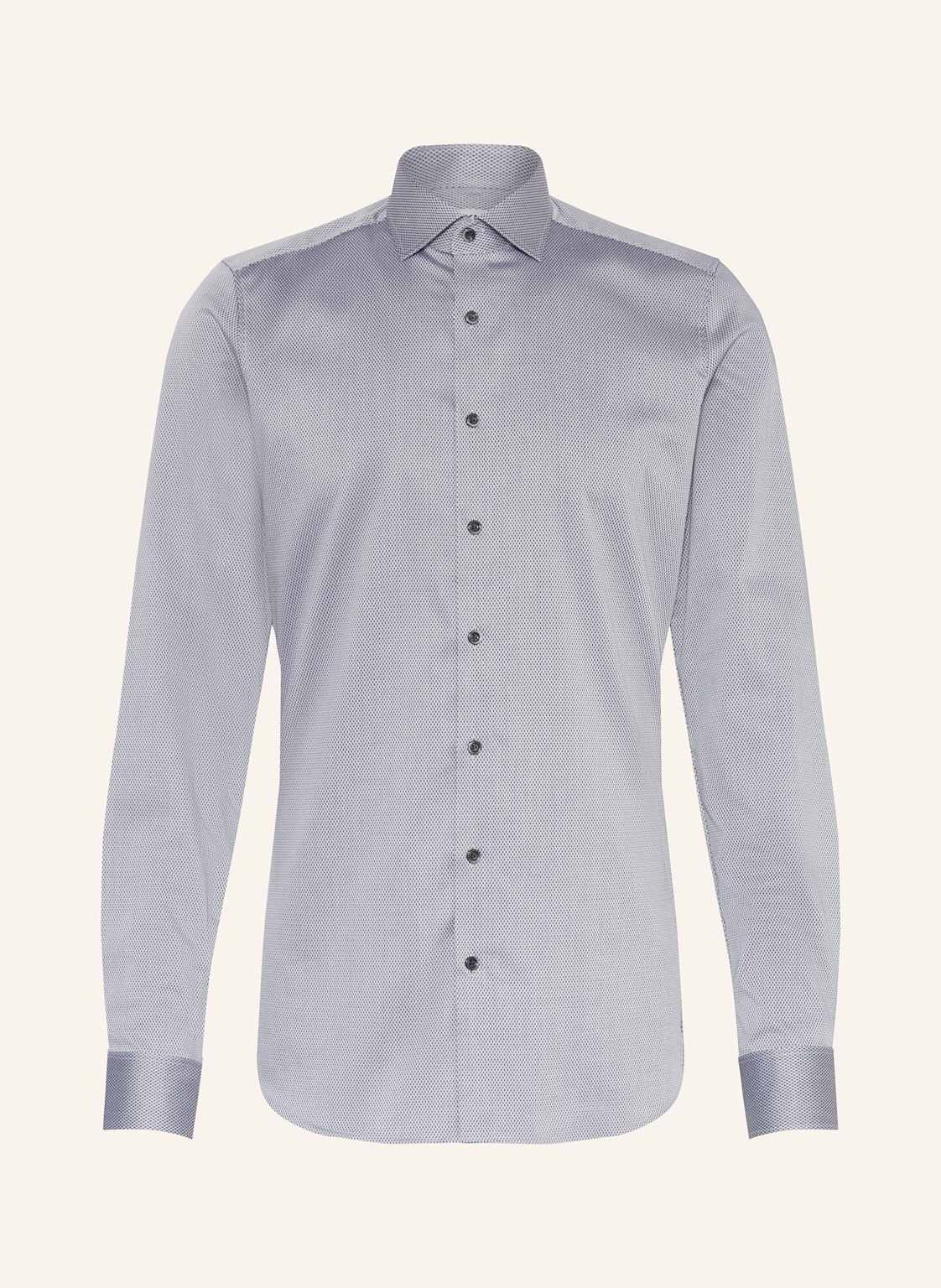 Olymp Hemd Level Five Body Fit Mit Extralangem Arm grau von Olymp