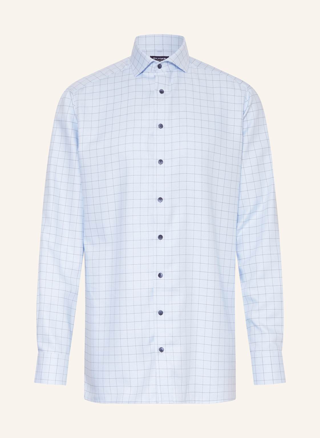 Olymp Hemd Luxor Modern Fit Mit Extralangem Arm blau von Olymp