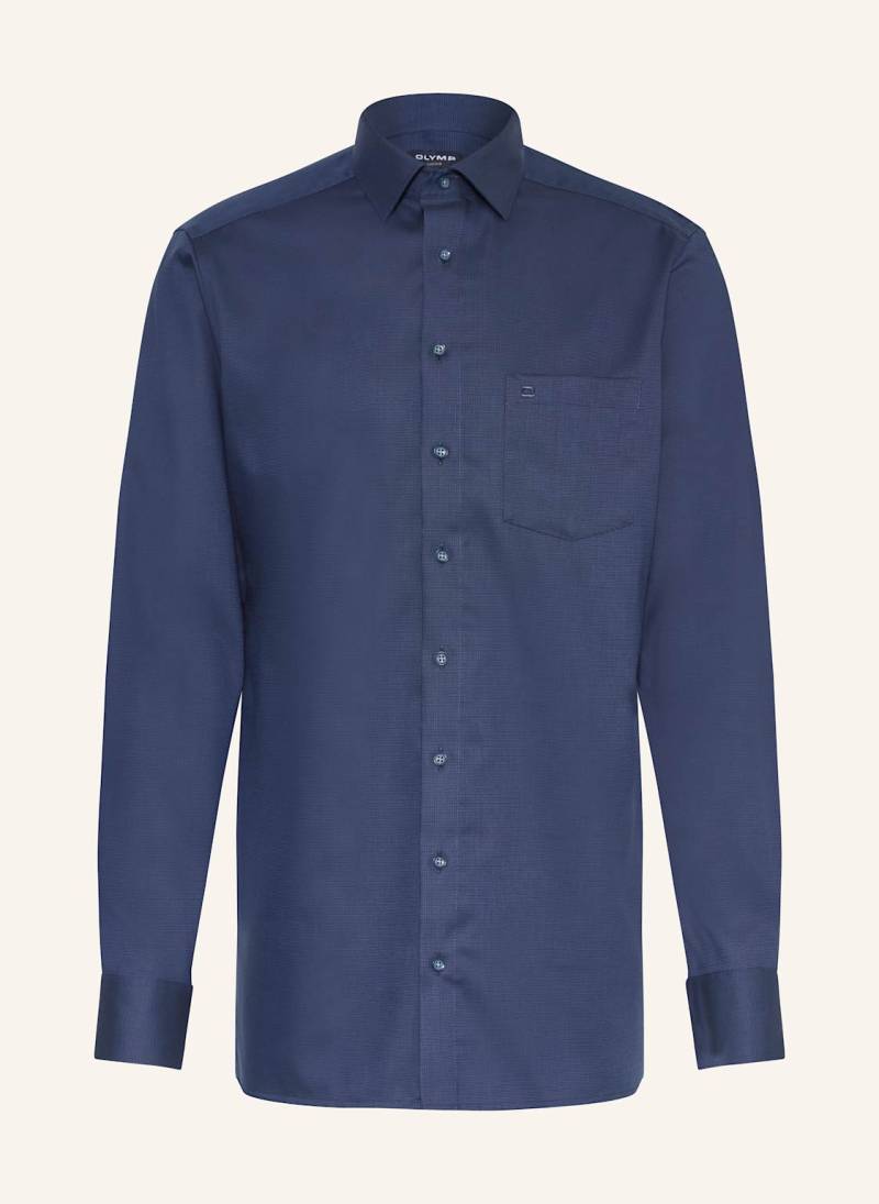 Olymp Hemd Luxor Modern Fit Mit Extralangem Arm blau von Olymp