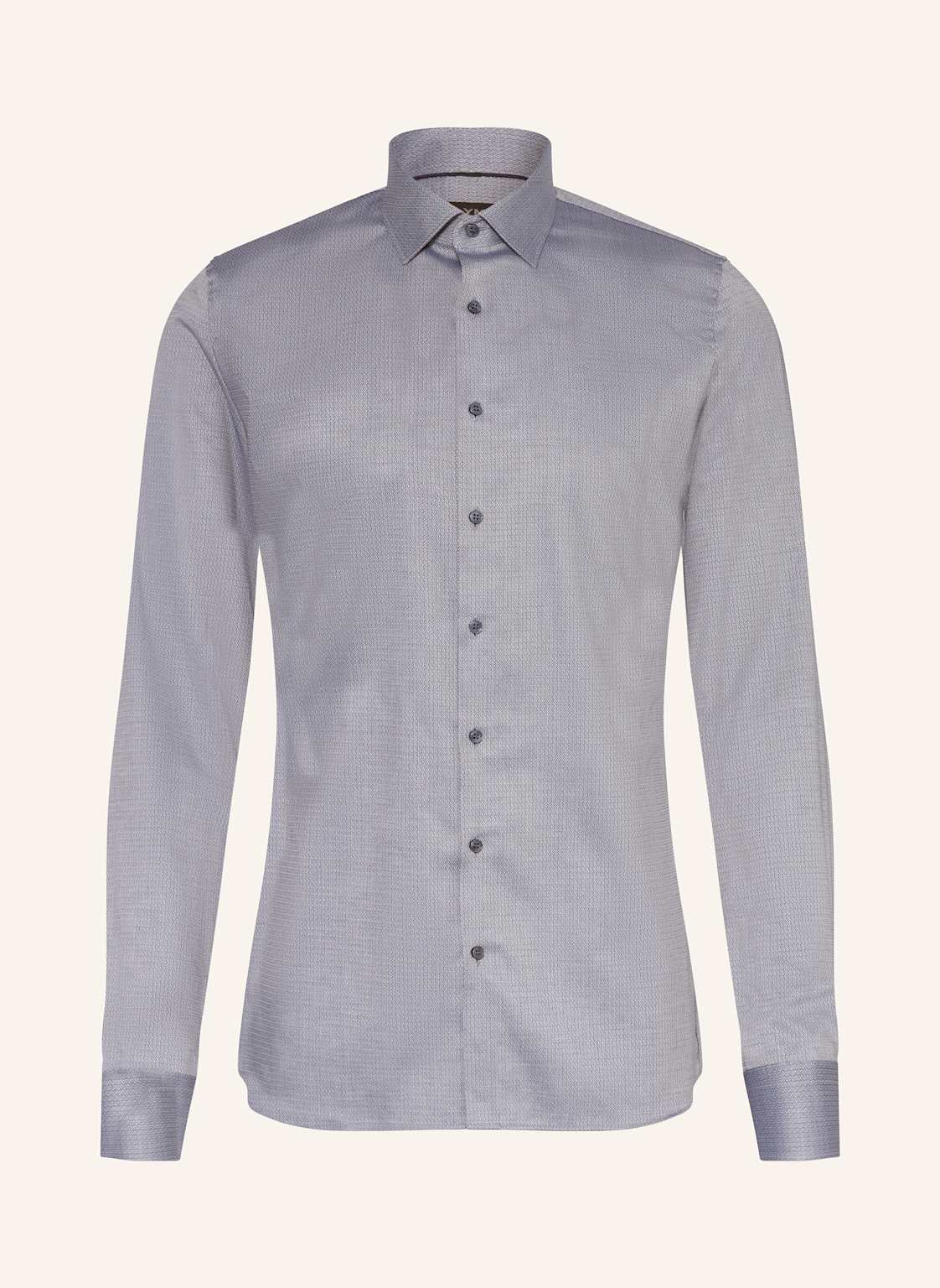 Olymp Hemd No. Six Super Slim Mit Extralangem Arm blau von Olymp