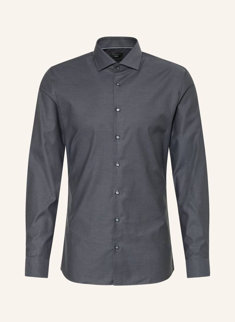 Olymp Hemd No. Six Super Slim grau von Olymp