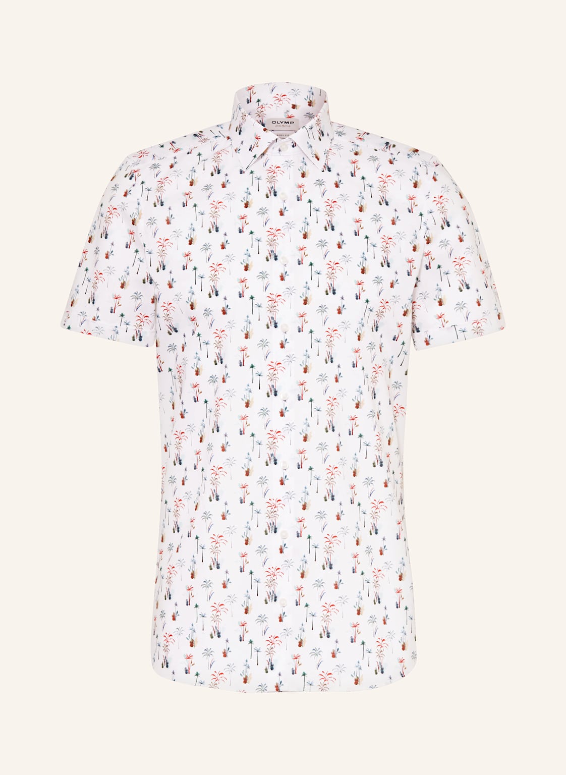 Olymp Kurzarm-Hemd Level Five Body Fit weiss von Olymp