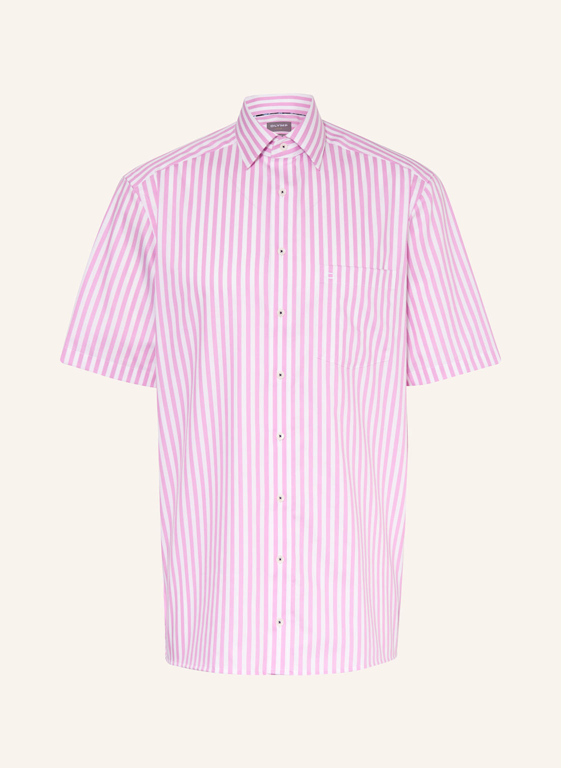 Olymp Kurzarm-Hemd Luxor Comfort Fit pink von Olymp