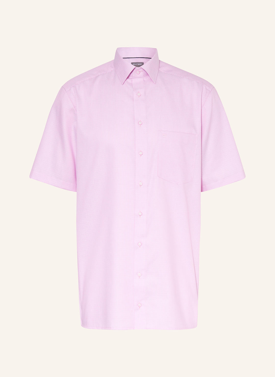 Olymp Kurzarm-Hemd Luxor Comfort Fit pink von Olymp
