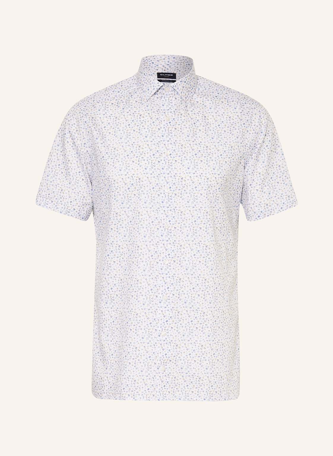 Olymp Kurzarm-Hemd Luxor Modern Fit weiss von Olymp