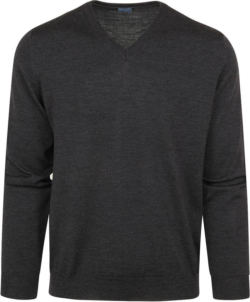Olymp Pullover Merinowolle Antrazit - Größe S von Olymp