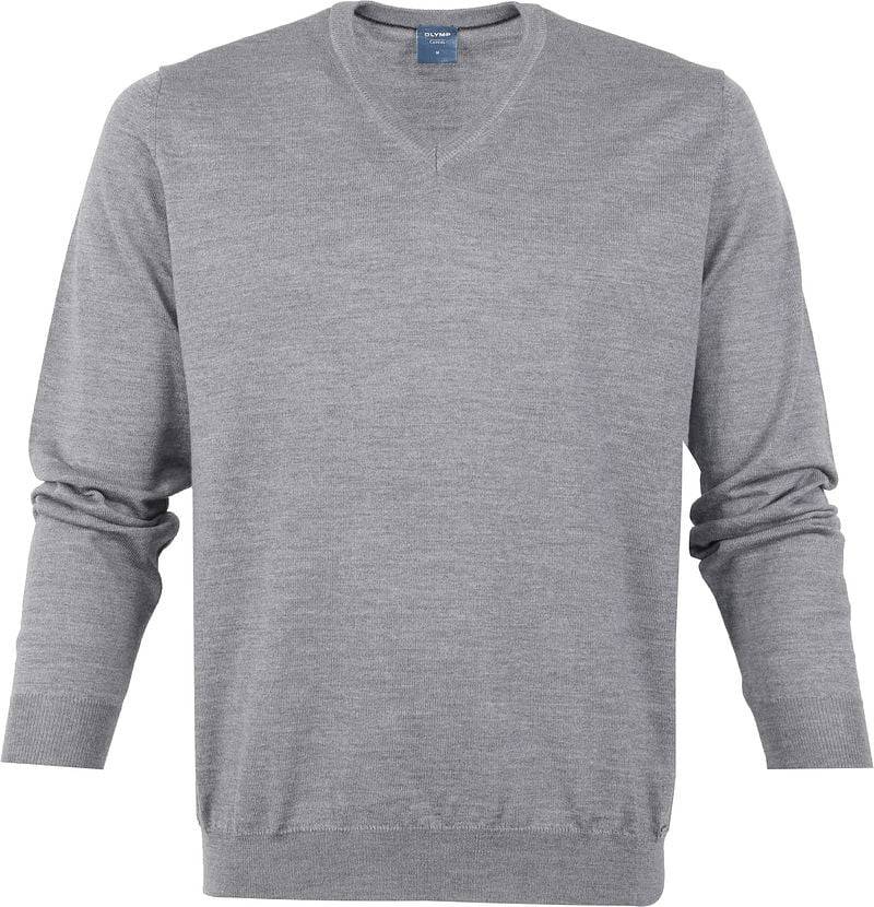 Olymp Pullover Merinowolle Grau - Größe XL von Olymp