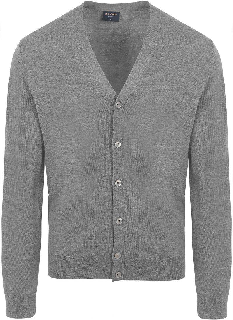 Olymp Strickjacke Wolle Grau - Größe 3XL von Olymp