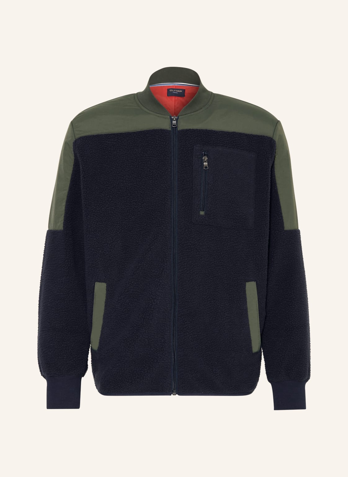 Olymp Teddyfell-Blouson blau von Olymp