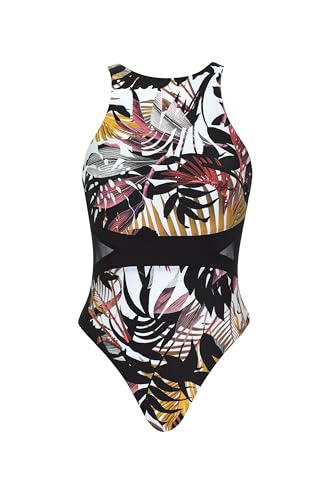 Olympia Badeanzug Blumenmuster Multicolor Einteiler mit Sportrücken von Olympia