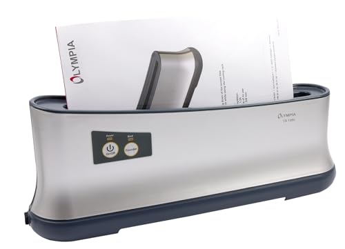 Olympia - Effizientes Thermobindegerät A4 TB-1280 | extra schnell einsatzbereit | nur 1 min. Bindezeit | einfachstes und schnellstes Bindesystem bis 200 Blatt | Abkühlhalterung von Olympia