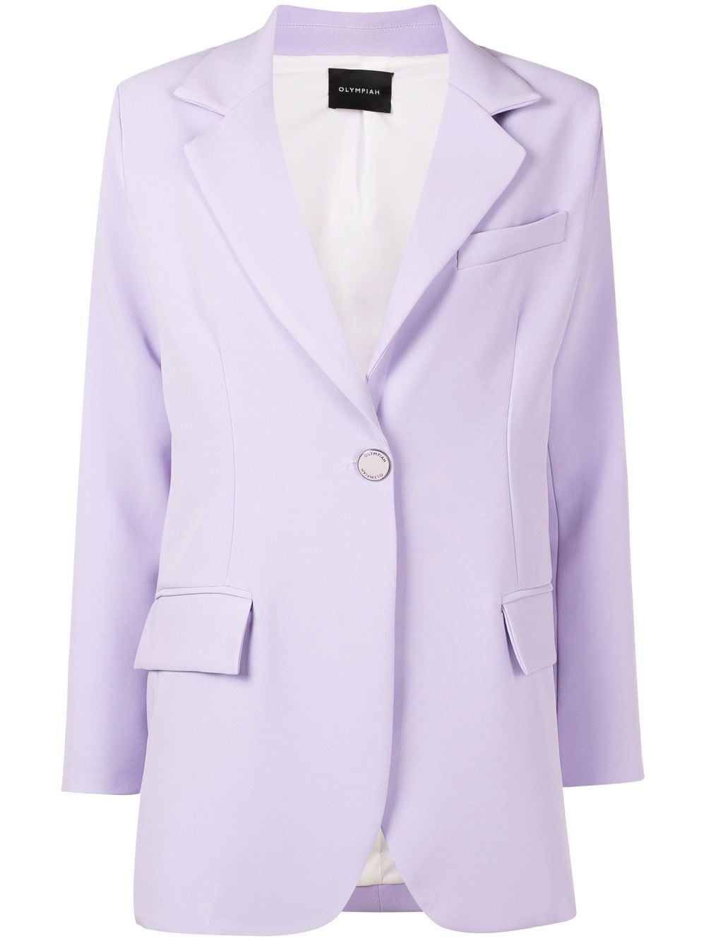 Olympiah Einreihiger Blazer - Violett von Olympiah