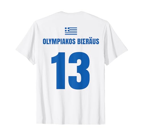 Olympiakos Bieräus Griechenland Sauf Trikot Herren T-Shirt Olympiakos Bieräus Griechenland Sauf Trikot Herren T-Shirt von Olympiakos Bieräus Griechenland Sauf Trikot