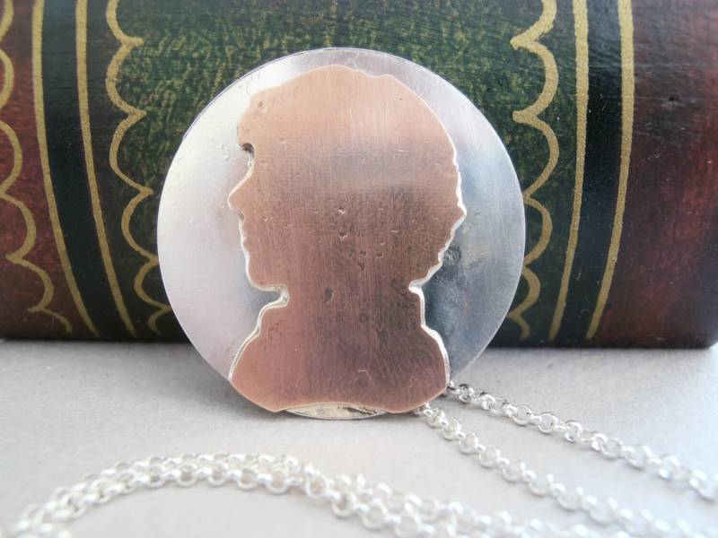 Sherlock Silhouette Halskette - Schmuck Benutzerdefinierte Benutzerdefinierte Porträt Andenken Personalisierte Design von Olympias