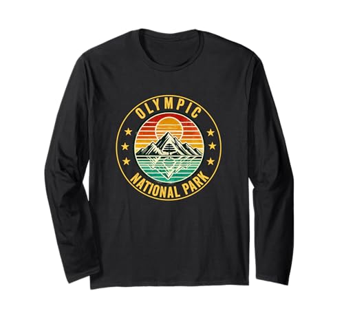 Olympic National Park Washington Souvenir Männer Frauen Langarmshirt Olympic National Park Washington Souvenir Männer Frauen Langarmshirt von Olympic National Park Washington