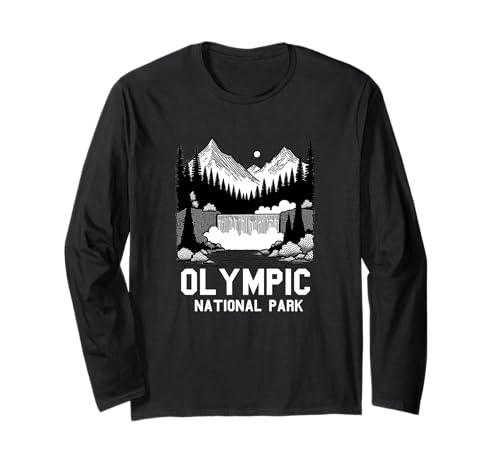 Olympic National Park Washington Souvenir Männer Frauen Langarmshirt Olympic National Park Washington Souvenir Männer Frauen Langarmshirt von Olympic National Park Washington
