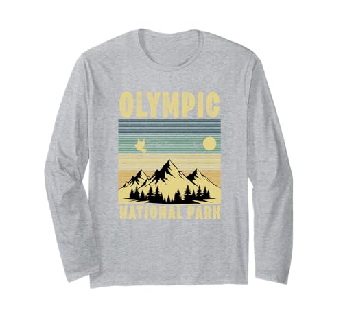 Olympic National Park Washington Souvenir Männer Frauen Langarmshirt Olympic National Park Washington Souvenir Männer Frauen Langarmshirt von Olympic National Park Washington