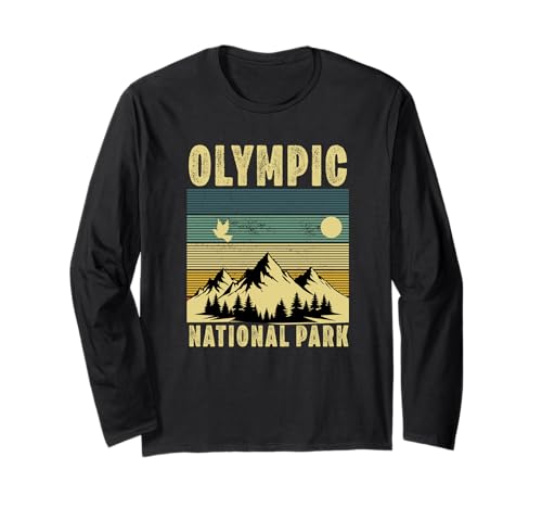 Olympic National Park Washington Souvenir Männer Frauen Langarmshirt Olympic National Park Washington Souvenir Männer Frauen Langarmshirt von Olympic National Park Washington