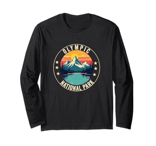Olympic National Park Washington Souvenir Männer Frauen Langarmshirt Olympic National Park Washington Souvenir Männer Frauen Langarmshirt von Olympic National Park Washington