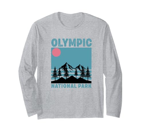 Olympic National Park Washington Souvenir Männer Frauen Langarmshirt Olympic National Park Washington Souvenir Männer Frauen Langarmshirt von Olympic National Park Washington
