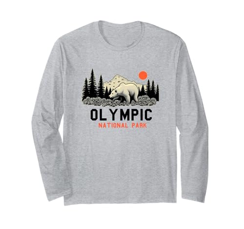Olympic National Park Washington Souvenir Männer Frauen Langarmshirt von Olympic National Park Washington