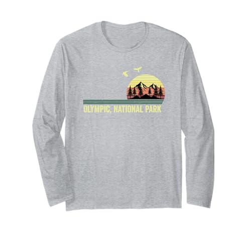 Olympic National Park Washington Souvenir Männer Frauen Langarmshirt Olympic National Park Washington Souvenir Männer Frauen Langarmshirt von Olympic National Park Washington