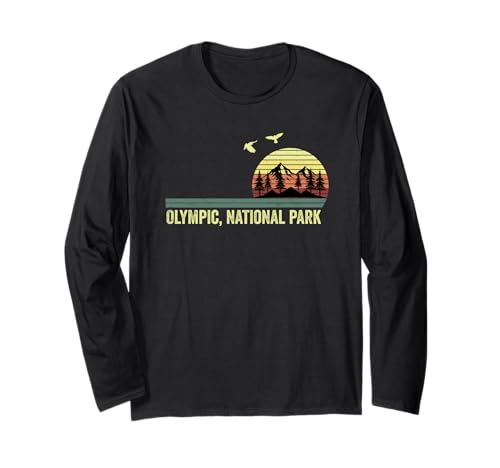 Olympic National Park Washington Souvenir Männer Frauen Langarmshirt Olympic National Park Washington Souvenir Männer Frauen Langarmshirt von Olympic National Park Washington