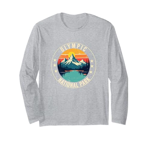Olympic National Park Washington Souvenir Männer Frauen Langarmshirt Olympic National Park Washington Souvenir Männer Frauen Langarmshirt von Olympic National Park Washington
