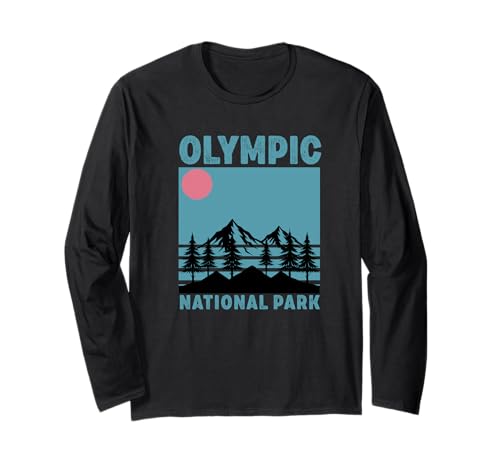 Olympic National Park Washington Souvenir Männer Frauen Langarmshirt Olympic National Park Washington Souvenir Männer Frauen Langarmshirt von Olympic National Park Washington