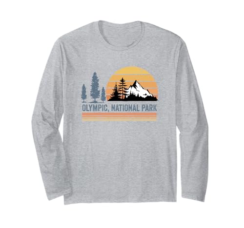 Olympic National Park Washington Souvenir Männer Frauen Langarmshirt Olympic National Park Washington Souvenir Männer Frauen Langarmshirt von Olympic National Park Washington