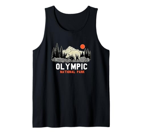 Olympic National Park Washington Souvenir Männer Frauen Tank Top von Olympic National Park Washington